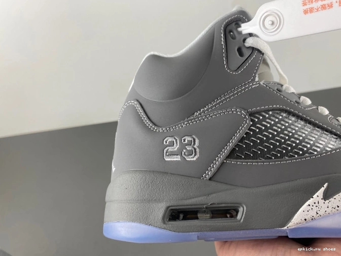 Rep Wolf 136027-005 Air Jordan 5 Retro Grey 0702